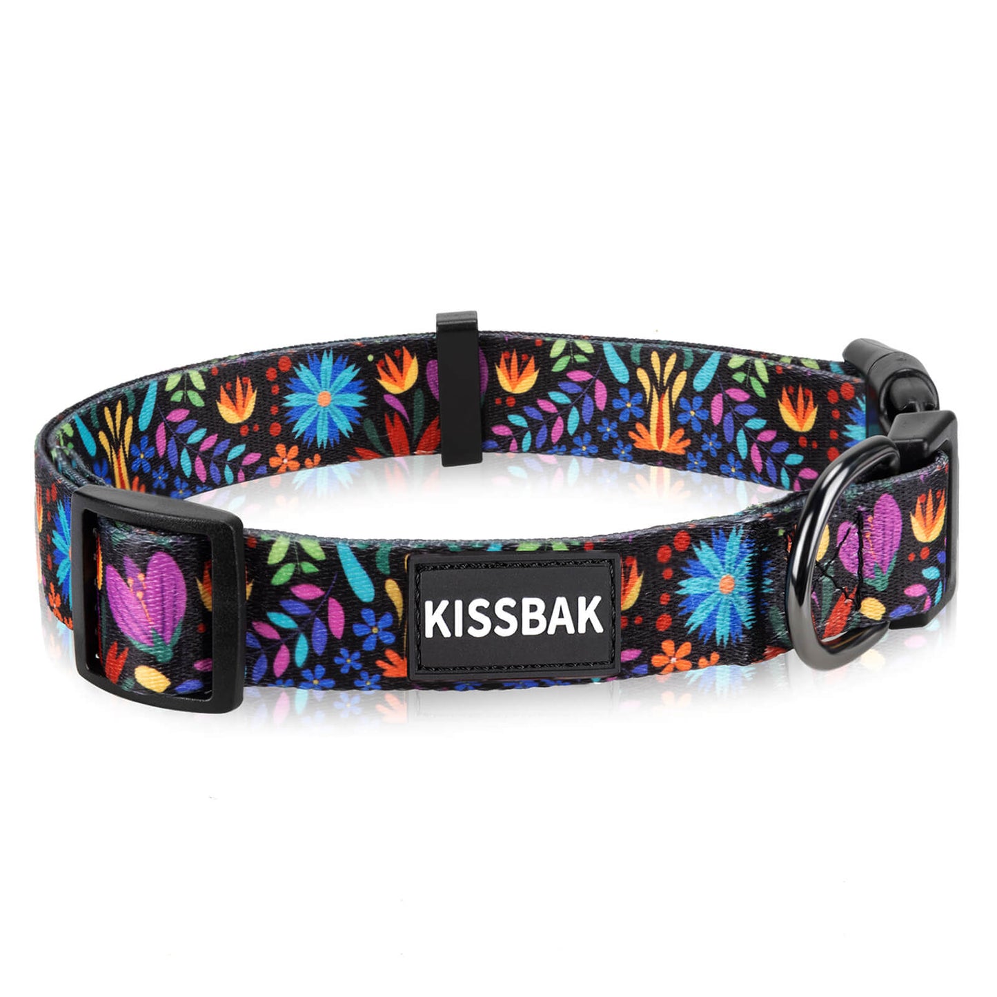 KISSBAK Dog Collar for Small-Medium-Large Dogs - Special Design Cute Girl Dog Pet Collar Soft Adjustable Fancy Floral Girl Puppy Dog Collars Floral Purple