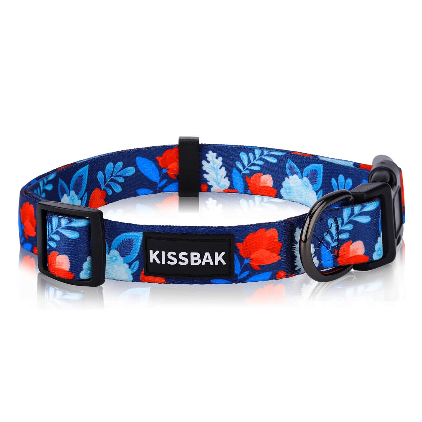 KISSBAK Dog Collar for Small-Medium-Large Dogs - Special Design Cute Girl Dog Pet Collar Soft Adjustable Fancy Floral Girl Puppy Dog Collars Vivid Rose