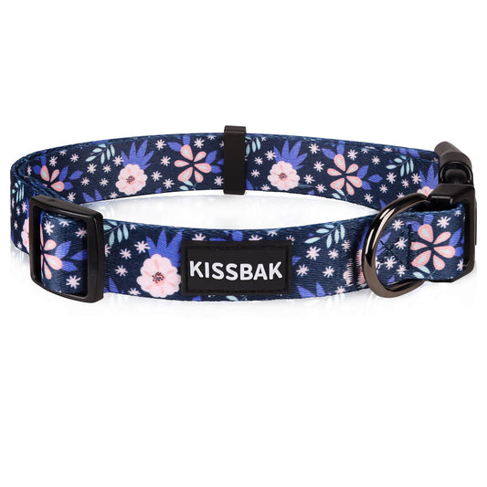 KISSBAK Dog Collar for Small-Medium-Large Dogs - Special Design Cute Girl Dog Pet Collar Soft Adjustable Fancy Floral Girl Puppy Dog Collars Pineapple Flower