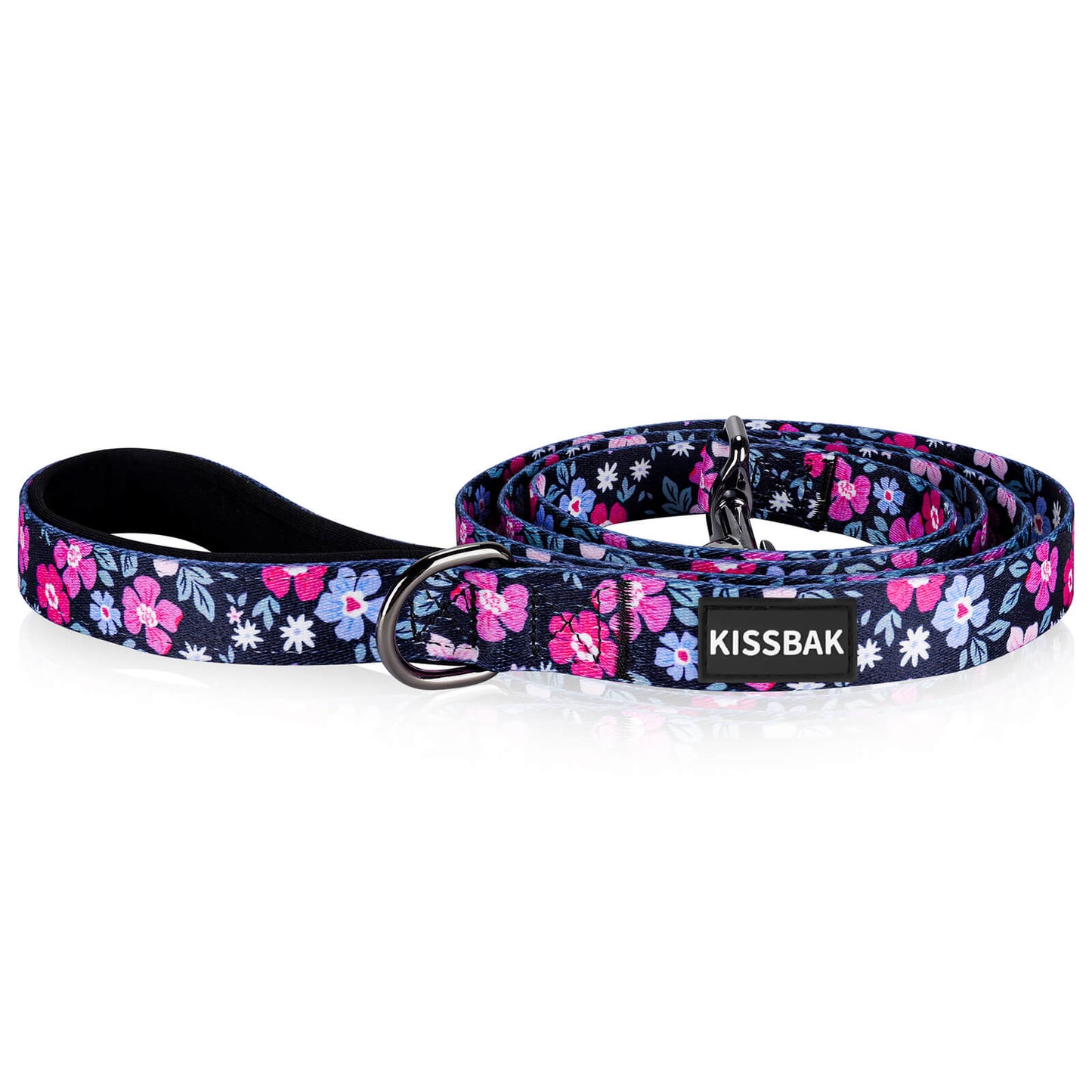 KISSBAK Dog Leash for Small-Medium-Large Dogs - Comfortable Padded Handles,Premium Floral Sunflower Dog Training Leash,Walking Lead for Dogs Floral Purple Roseus